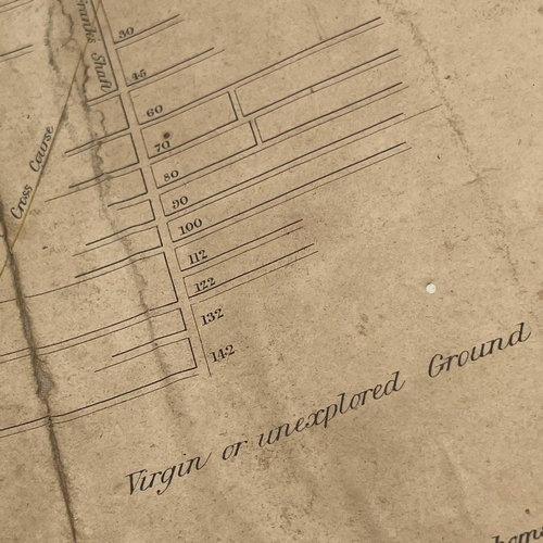 89 - A Cornish mine map for Reeth Consols, printed by Waterlow & Sons, London, 48 x 60mm.