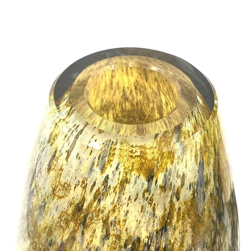 922 - A Scandinavian art glass vase, engraved 'Goteborgs-Spelen 1956', height 26.5cm, together with anothe... 