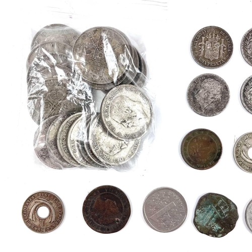 1 - Great Britain pre 1947 Silver, etc. Comprising £6.35 of pre 1947 silver coins (weight 705 gms). 2 x ... 