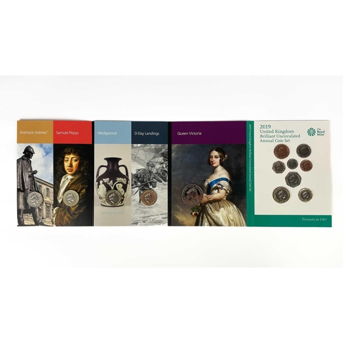 107 - Great Britain Royal Mint 2019 United Kingdom Brilliant Uncirculated Annual Coin set. Comprising all ... 