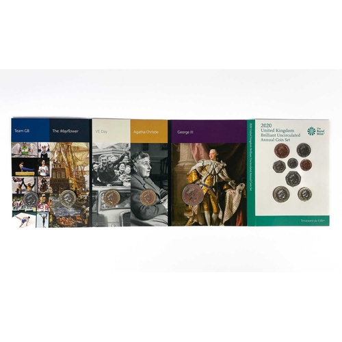 110 - Great Britain Royal Mint 2020 United Kingdom Brilliant Uncirculated Annual Coin Set. Comprising all ... 