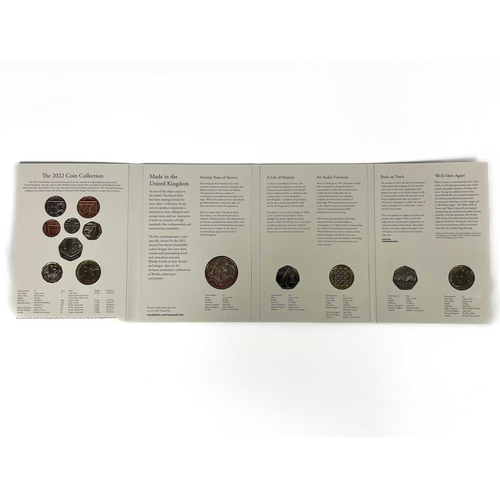 114 - Great Britain 2022 United Kingdom Brilliant Uncirculated Annual Coin Set Plus Definitive Annual Set.... 