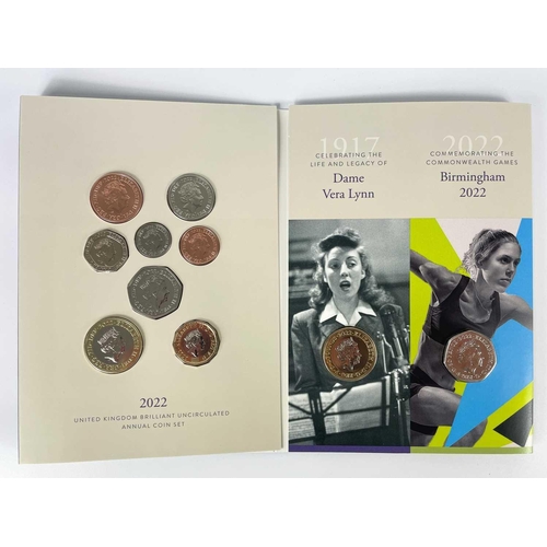 114 - Great Britain 2022 United Kingdom Brilliant Uncirculated Annual Coin Set Plus Definitive Annual Set.... 