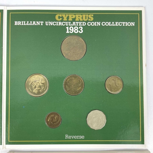 128 - British Commonwealth Uncirculated/Proof Coin Sets (x6). Comprising mainly Royal Mint bright uncircul... 