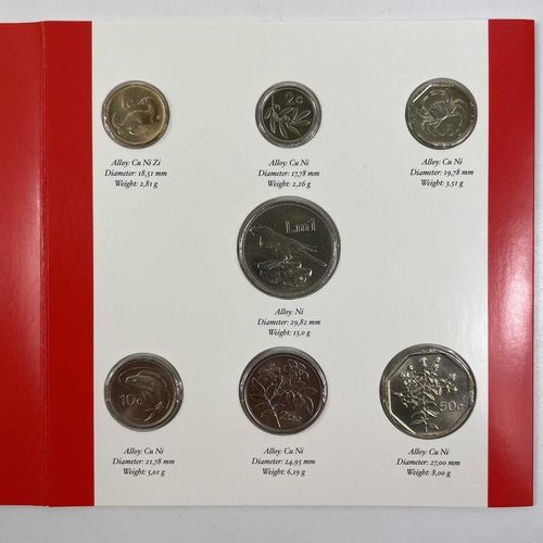 129 - British Commonwealth Uncirculated Coins Sets (x9). Comprising mainly Royal Mint bright uncirculated/... 