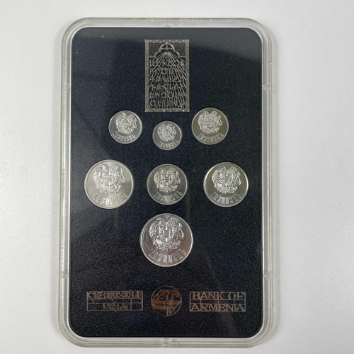 130 - Eastern European Uncirculated Coin Sets. Comprising uncirculated coin sets from: (1) Bosnia Herzegov... 