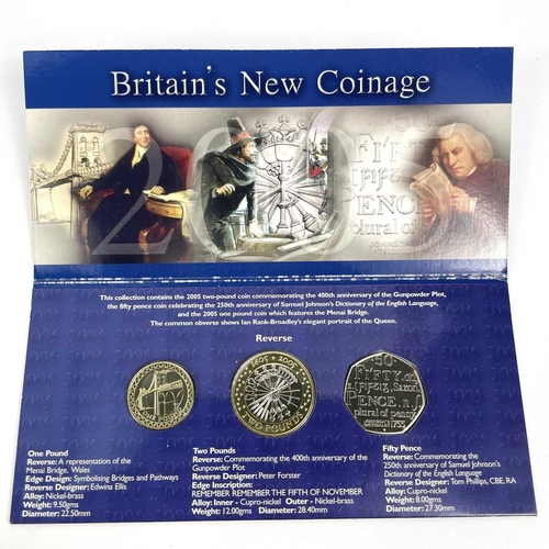 145 - A to Z 10p Great British Coin Hunt Complete Set 26 Coins + 2004 and 2005 Uncirculated 3 Coin Set.. A... 