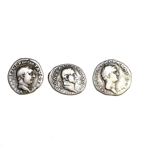 158 - Roman Empire - Galba/Otho/Vitellius 68-69 AD. 3 coins all silver. From the same collection as previo... 