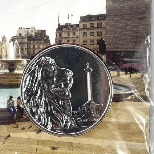 17 - G.B. Fine Silver £100 coin Comprising a 2016 £100 Trafalgar Square fine silver coin.