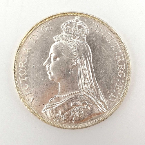 193 - Great Britain Silver Jubilee Head Queen Victoria Crowns x2. 1: An attractive 1890 and a rarer 1892 s... 