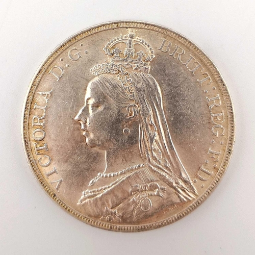 193 - Great Britain Silver Jubilee Head Queen Victoria Crowns x2. 1: An attractive 1890 and a rarer 1892 s... 