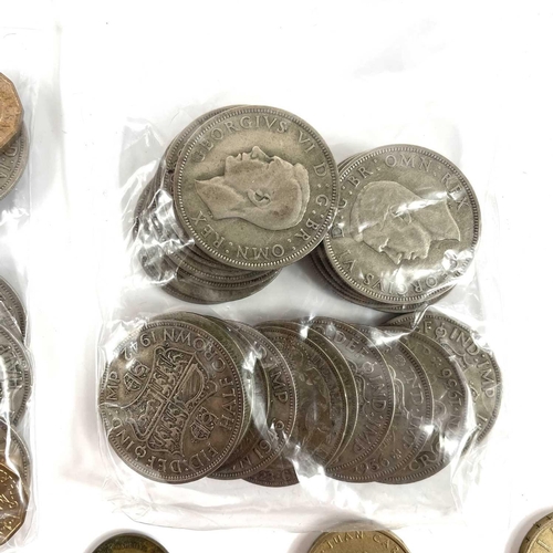 2 - Great Britain various Silver Coins, Medal and Foreign Coinage. Comprising £2.75 of pre 1947 silver c... 