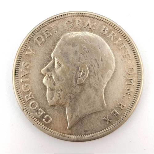 203 - Great Britain Silver King George V Wreath Crown. A F to VF 1930 silver wreath crown, only 4,847 issu... 