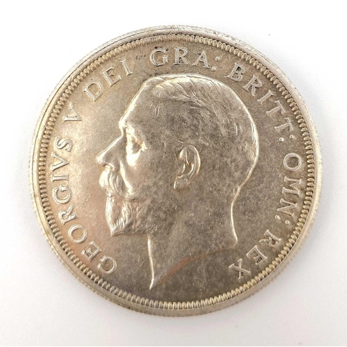 204 - Great Britain Silver King George V Wreath Crown A circa EF 1931, silver wreath crown, only 4,056 iss... 