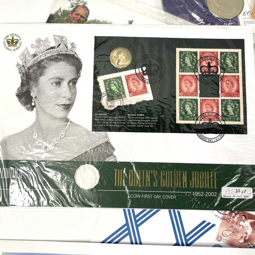 217 - Great Britain Royal Mail/Royal Mint Stamped Coin & Medallion Covers etc. Comprising: 1: Stamp coin c... 