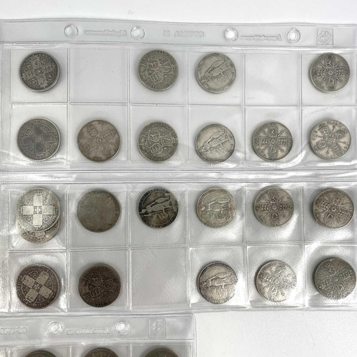 236 - Great Britain 2/- Florin Coins Ranging From 1849 to 1970 A Good Base Collection Comprising: (1) pre1... 