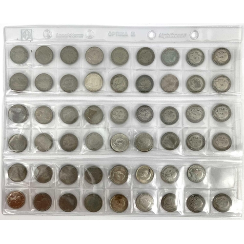 238 - Great Britain 6d Sixpence Coins Ranging from 1787 to 1970 A good base collection comprising: (1) Pre... 