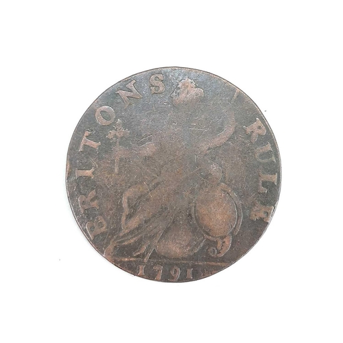 246 - British 18th &19th Century Silver and Copper Coinage. Includes: 1747 1/-, Maundy 4d 1743, 1787 6d. M... 