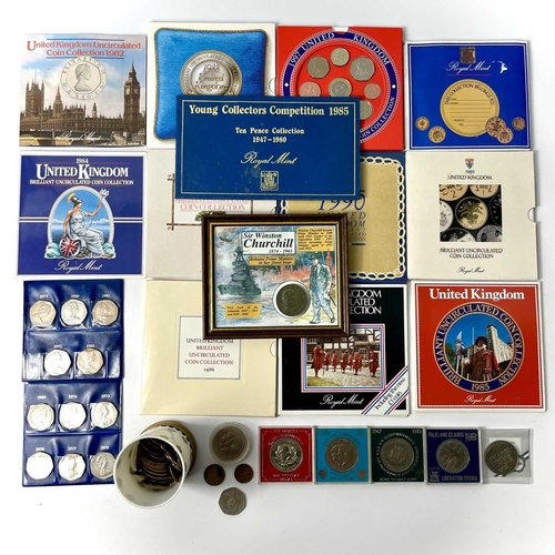 249 - Great Britain Coinage - Uncirculated Year Coin Sets etc. Comprising: 1: Uncirculated G.B. Royal Mint... 