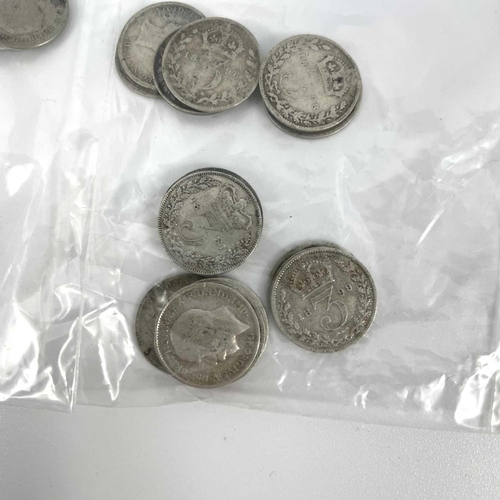 256 - Great Britain Pre 1920 & Pre 1947 Silver Coinage. Comprising: 1: Pre 1947 coinage £2.40 + 49 silver ... 