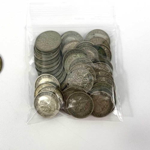 256 - Great Britain Pre 1920 & Pre 1947 Silver Coinage. Comprising: 1: Pre 1947 coinage £2.40 + 49 silver ... 