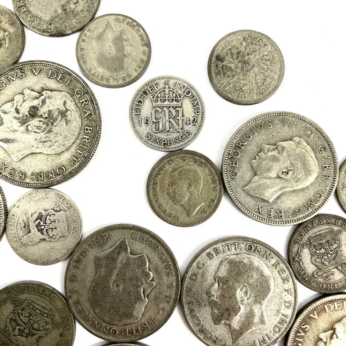 256 - Great Britain Pre 1920 & Pre 1947 Silver Coinage. Comprising: 1: Pre 1947 coinage £2.40 + 49 silver ... 