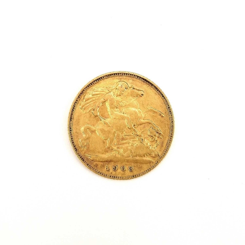 269 - Great Britain 1903 King Edwards VII Half Sovereign. A 1903 half sovereign.