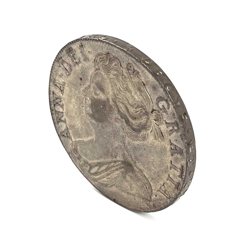 279N - Great Britain 1708 Queen Anne Crown. A very well detailed example of the 1708 Septimo silver crown. ... 