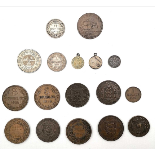 280B - British Empire including Bermuda, Rare Canada & British Islands Coins (x17). Comprising: Very rare C... 