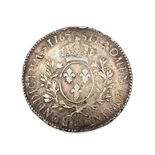 280G - France 18th Century 1 Ecu Silver Coinage - King Louis XV (x2). Comprising 1 Ecu silver coins as foll... 