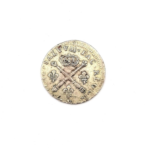 280J - France - Henry III to Louis XV Silver Lower Denomination Fractional ECU Coinage (x7). Comprising: 1/... 