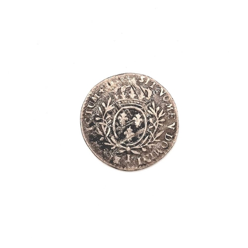 280J - France - Henry III to Louis XV Silver Lower Denomination Fractional ECU Coinage (x7). Comprising: 1/... 