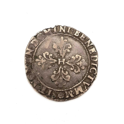 280J - France - Henry III to Louis XV Silver Lower Denomination Fractional ECU Coinage (x7). Comprising: 1/... 