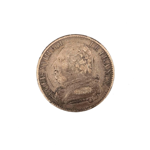 280K - France - Early 19th Century Louis XVIII & Napoleon Era Silver Coinage (x10). Comprising: Louis XVIII... 