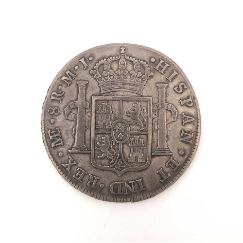 280P - SPAIN/MEXICO/PORTUGAL Spain/Mexico: An attractive 8 Reales 1779; 1 Real 1732 worn, 1782, 19th Centur... 