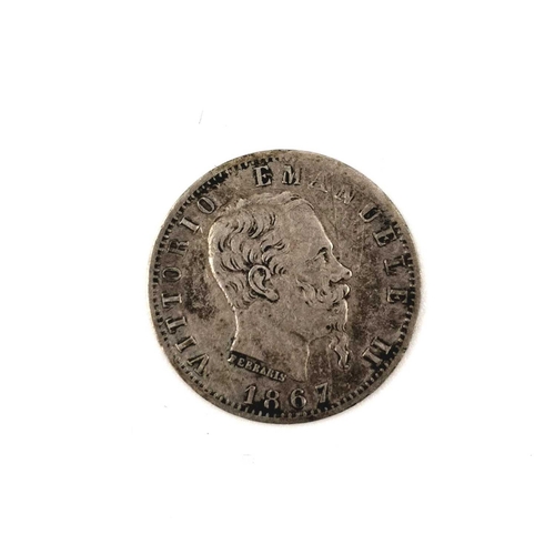 280R - Mid 19th Century Italy Silver Coinage. Comprising 1 large 1848M Revolutionary Provisional Government... 