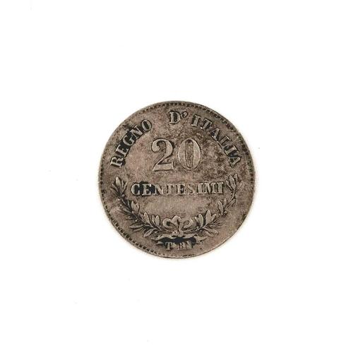 280R - Mid 19th Century Italy Silver Coinage. Comprising 1 large 1848M Revolutionary Provisional Government... 