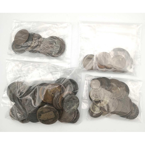 280U - World Coinage including Silver 19th Century including South America, France, Switzerland, Belgium, A... 