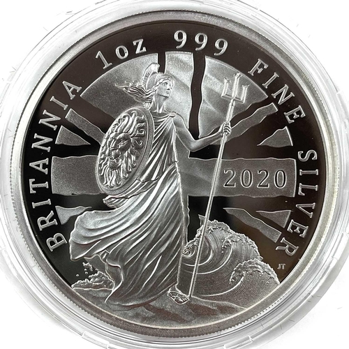 29 - G.B. Silver Proof 2020 Britannia Coin Set of 6 Coins. Set ranges from 5p, 10p, 20p, 50p, £1 and £2 w... 