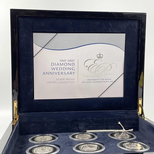 30 - G.B. & Commonwealth Proof Silver Royal Mint 1947--2007 Diamond Wedding.. ...Anniversary Crown Collec... 