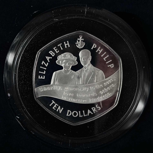 30 - G.B. & Commonwealth Proof Silver Royal Mint 1947--2007 Diamond Wedding.. ...Anniversary Crown Collec... 