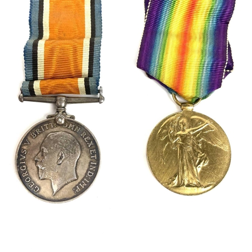 302 - World War One Medal Pair. Awarded to PAYR.S. Lt. F. Rowe R.N.R. together with an Artists Rifles Cap ... 