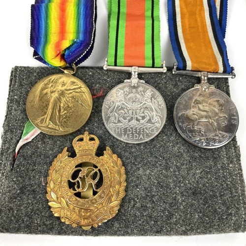 305 - World War One Medal Trio Plus 2nd World War Defence Medal and An Austrian World War One Medal. The 1... 