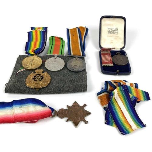 305 - World War One Medal Trio Plus 2nd World War Defence Medal and An Austrian World War One Medal. The 1... 