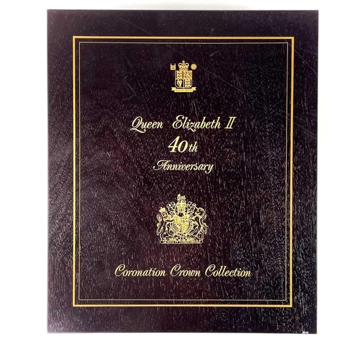 32 - G.B. Commonwealth/World Proof Silver Royal Mint 1993 40th Anniv. of Coronation Collection (x18). A R... 