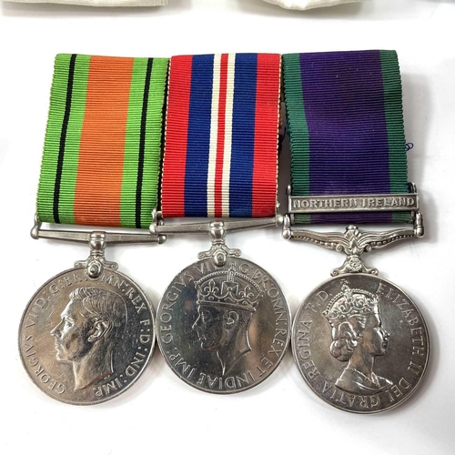 324 - World War 2 & Northern Ireland Medal Group of 3. An unusual group of 3 medals consisting of World Wa... 