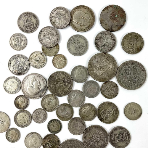 4 - Great Britain Silver Coins. Comprising 47 1/2p of pre 1920 and £2.03 pre 1947 GB silver coins.