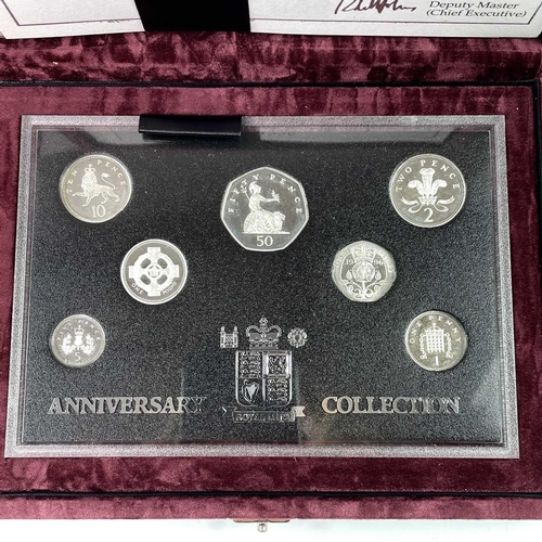 40 - Royal Mint Great Britain 1996 25th Anniversary of Decimal Currency in Britain (x2). Comprising 1p, 2... 