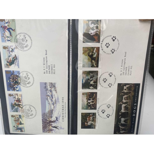 401 - Great Britain First Day Covers, November 1990 up to August 1999 (x128). A binder containing 128 mint... 