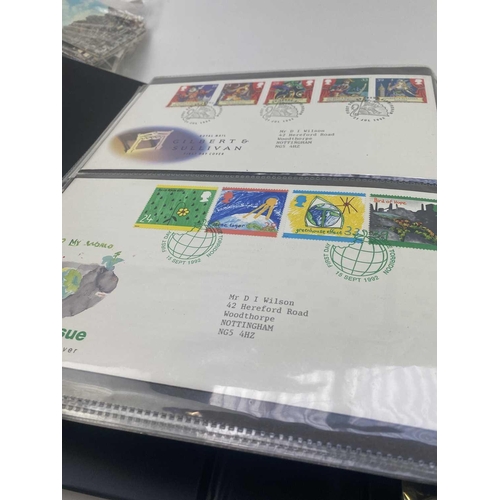 401 - Great Britain First Day Covers, November 1990 up to August 1999 (x128). A binder containing 128 mint... 